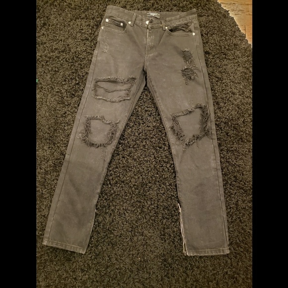 Other - Mens Black F21 Distresswd Denim Jean's